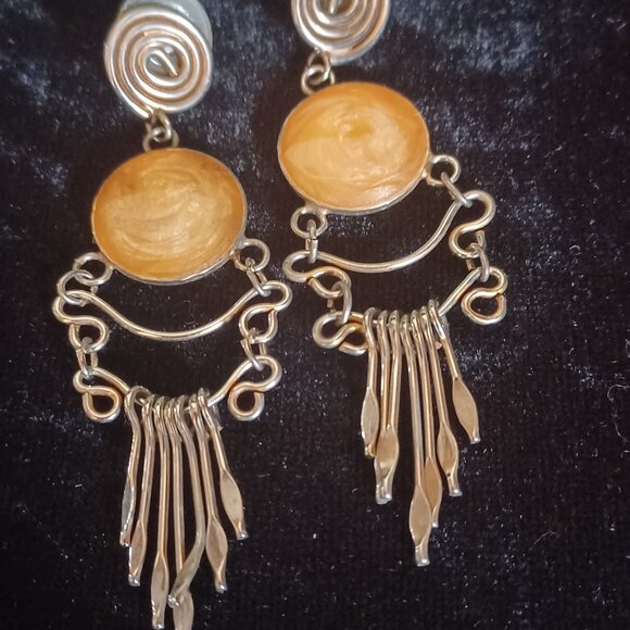 Very RETRO 3" Earrings - Picture 1 of 4